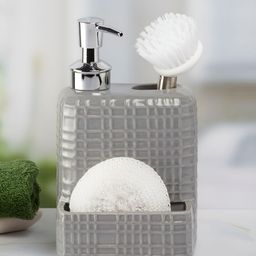 Kookee Grey Abstract Ceramic Soap Dispenser-picture-34