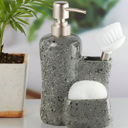 Kookee Grey Abstract Ceramic Soap Dispenser-picture-8