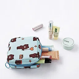 HOUSE OF QUIRK Women Set Of 3 Printed Sanitary Napkin Storage Organisers image 1