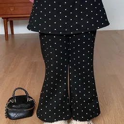 LULU & SKY Girls Polka Dot High Rise Skirt Trouser-picture-32