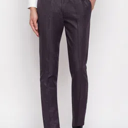 VEI SASTRE Men Smart Slim Fit Formal Mid-Waist Trouser image 1