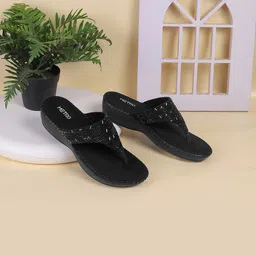 Metro Embellished Open Toe Comfort Heels-picture-47