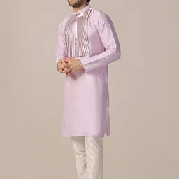 KISAH Yoke Design Regular Kurta with Trousers image 5