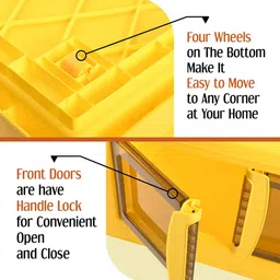Kuber Industries Yellow 4 Pieces Reusable Drawer Organisers image 5