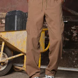 The Roadster Lifestyle Co. Men Parachute Fit Mid-Rise Pure Cotton Cargo Trousers-image-67
