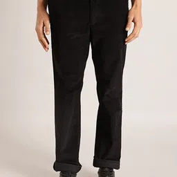 Indian Terrain Men Brooklyn Mid-Rise Slim Fit Pure Cotton Trousers-image-42