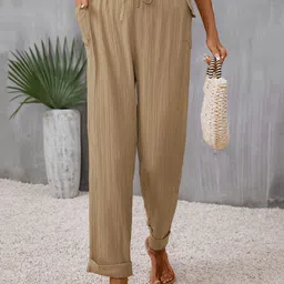 StyleCast Women Brown Original Mid-Rise Easy Wash Trousers-picture-35