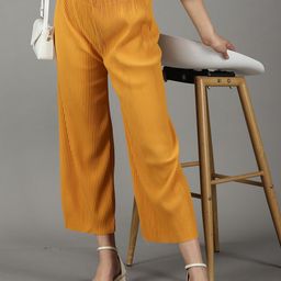 SHOWOFF Women Mid-Rise Relaxed Straight Fit Trousers-picture-48