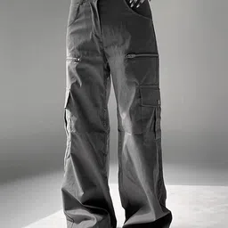 LULU & SKY Women Loose Fit Low-Rise Cargos Trousers-picture-42