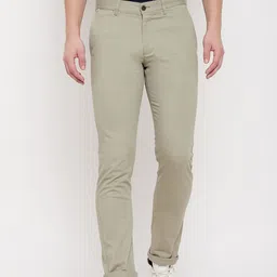 Duke Men Beige Slim Fit Trousers-picture-11