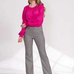 B.Copenhagen Women Checked Trousers-picture-29