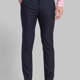 Park Avenue Men Blue Slim Fit Trousers-image-31