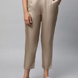 AURELIA Women Slim Fit Cropped Trousers-picture-12