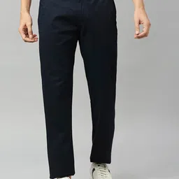 Thomas Scott Men Mid-Rise Classic Slim Fit Easy Wash Trousers-image-25