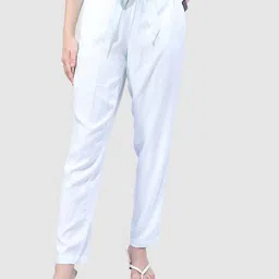 Freehand by The Indian Garage Co Women Tapered Fit High-Rise Pleated Trousers-picture-20