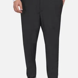 John Pride Men Plus Size Grey Formal Trousers-picture-37