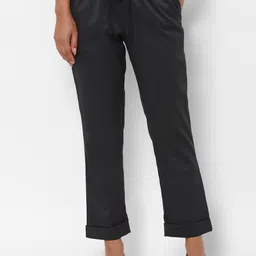 Allen Solly Woman Women Grey Regular Fit Cropped Trousers-image-83