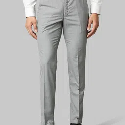Park Avenue Men Grey Formal Trousers-image-52