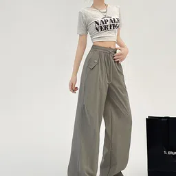 LULU & SKY Women Straight Fit High-Rise Trousers-picture-37