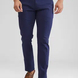 Parx Men Tapered Fit Low-Rise Trousers-picture-34