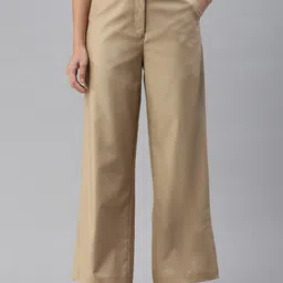 De Moza Women Relaxed High-Rise Formal Trousers-image-27