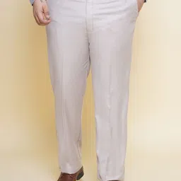 John Pride Men Easy Wash Pure Cotton Formal Trousers-picture-10