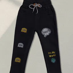 A-Okay Kids Skinny Fit Applique Clean Look Cotton Denim Jogger-picture-51