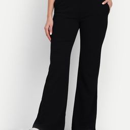 Next One Women Flared High-Rise Easy Wash Parallel Trousers-picture-23