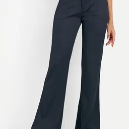 Next One Women High-Rise Stretchable Flared Bootcut Corduroy Trousers-picture-13