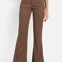 Next One Women High-Rise Stretchable Flared Bootcut Corduroy Trousers-picture-15