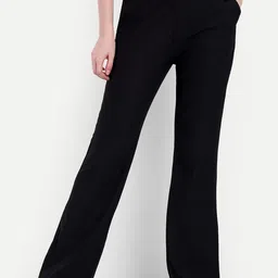Next One Women High-Rise Stretchable Flared Bootcut Corduroy Trousers-picture-33