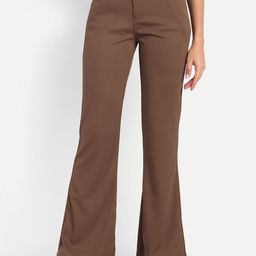 Next One Women High-Rise Stretchable Flared Bootcut Corduroy Trousers-picture-8