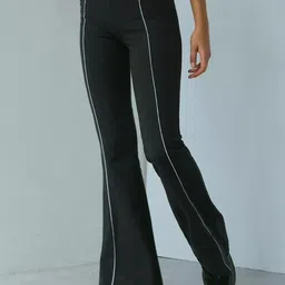 EVERDION Women Smart Flared Easy Wash Trousers-image-24