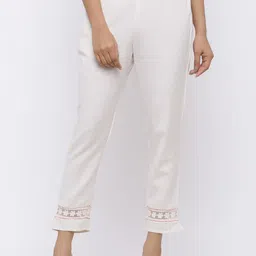Juniper Women Self Design Comfort Easy Wash Cigarette Trousers-image-63