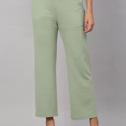NEUDIS Women Green Easy Wash Straight Fit Trouser-picture-27