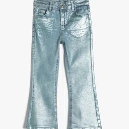 Koton Girls Flared Mid-Rise Heavy Fade Clean Look Stretchable Jeans-picture-32