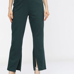 Vishudh Women Green Flared Trousers-picture-19
