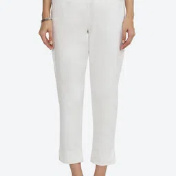Biba Women Relaxed Mid Rise Trousers-picture-13