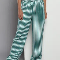 Tommy Hilfiger Women Striped Relaxed Parallel Trouser-image-41