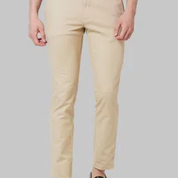 Parx Men Textured Tapered Fit Mid Rise Trousers-image-40