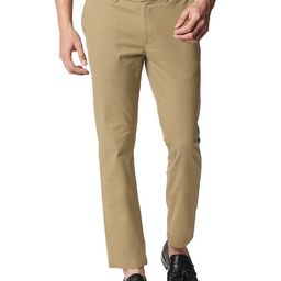Basics Men Tapered Fit Stretch Cotton Trousers-picture-3