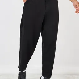 Styli Black Men Stretch Twill Balloon Fit Chino Pants image 1