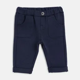 Chicco Infant Boys Mid-Rise Comfort Fit Cotton Trousers-image-78