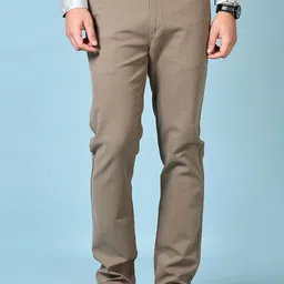 V-Mart Men Mid-Rise Flat-Front Casual Chinos Trousers-picture-19