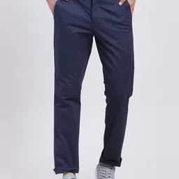 ColorPlus Men Slim Fit Mid-Rise Chinos Trousers-image-16