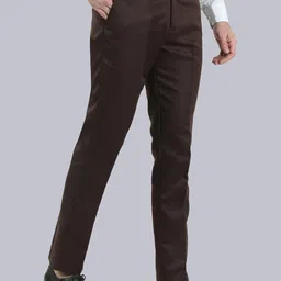 VEI SASTRE Men Smart Slim Fit Mid Rise Formal Trousers image 1
