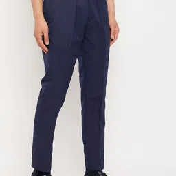 VEI SASTRE Men Smart Slim Fit Mid Rise Formal Trousers-picture-13