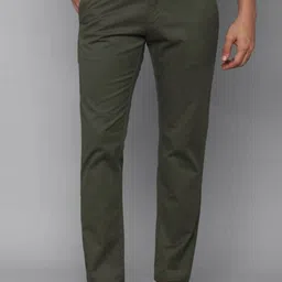 VILLAIN Men Smart Slim Fit Mid-Rise Trousers-image-0
