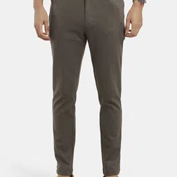 Jockey Men Textured Slim Fit Cotton Trousers-image-83