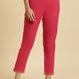 W Women Mid-Rise Slim Fit Trousers-picture-37